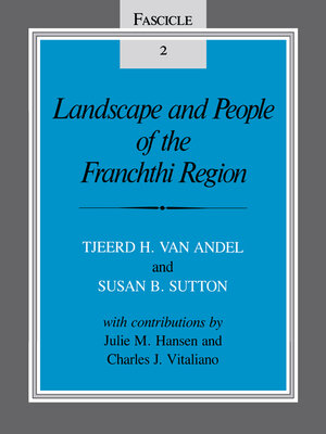 cover image of Landscape and People of the Franchthi Region